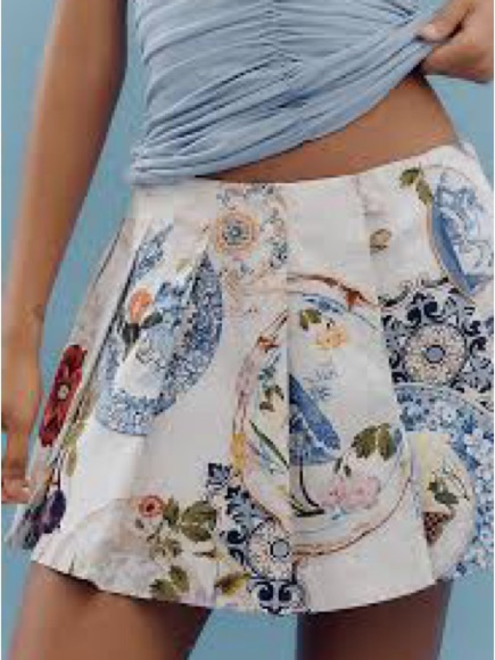 Maeve Floral Pleated Skort - size 12